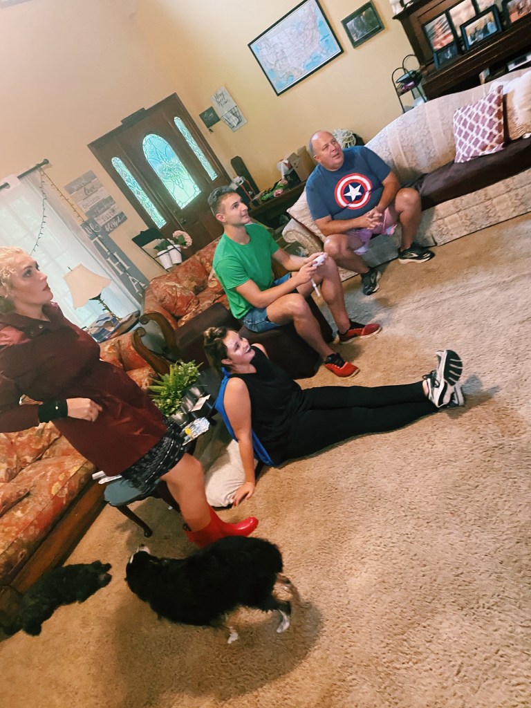 Blue team racing their way to the reality stone.